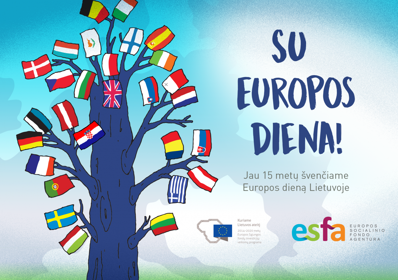 Su Europos diena, mielieji! | Europos socialinio fondo agentūra